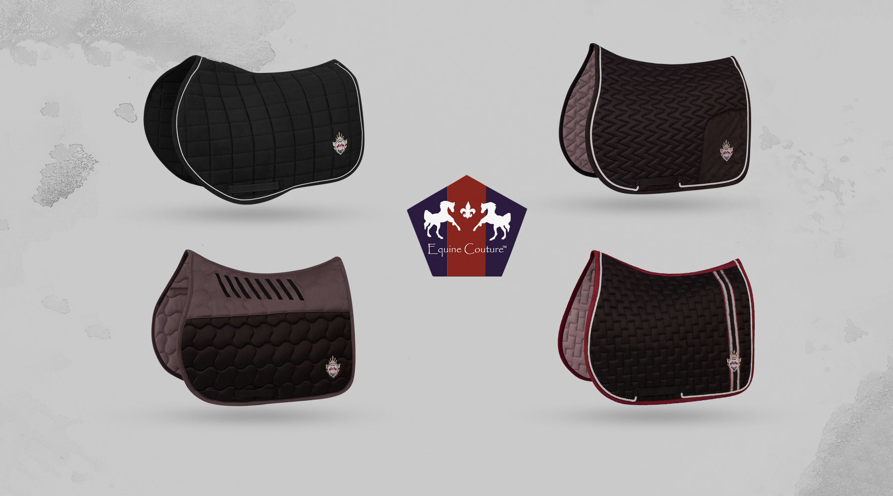 Equine couture saddle pads