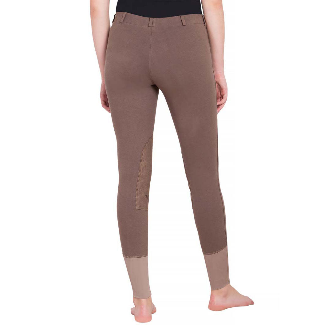 TuffRider Ladies Starter Lowrise Pull-On Knee Patch Breeches