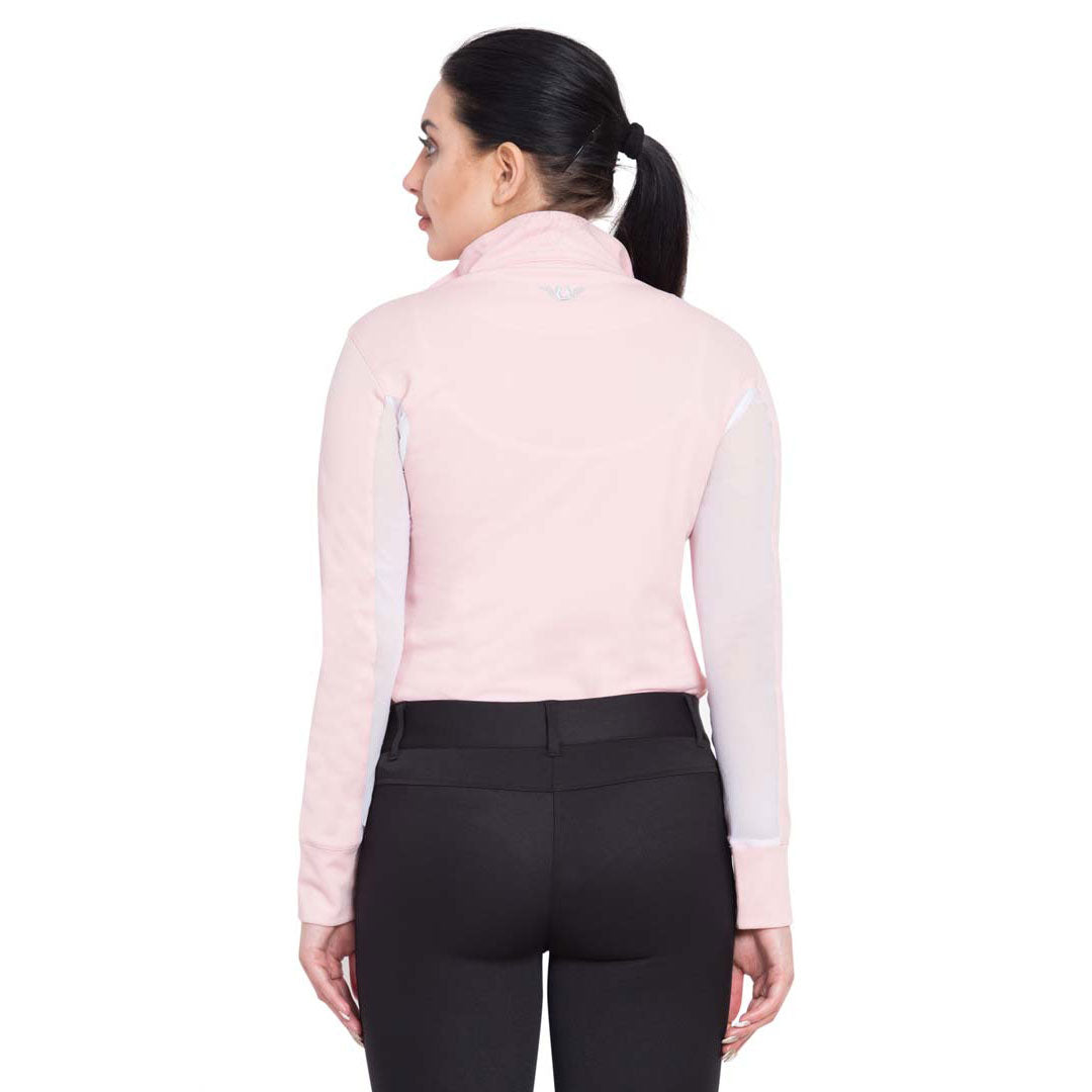 TuffRider Ladies Long Sleeve Ventilated Technical Sport Shirt – UV Protection, Quick-Dry, Mesh Undersleeves