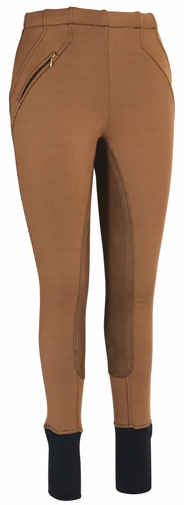 TuffRider Ladies Sydney Knee Patch Breeches w/ Contoured sock bottom (CSB) - Breeches.com