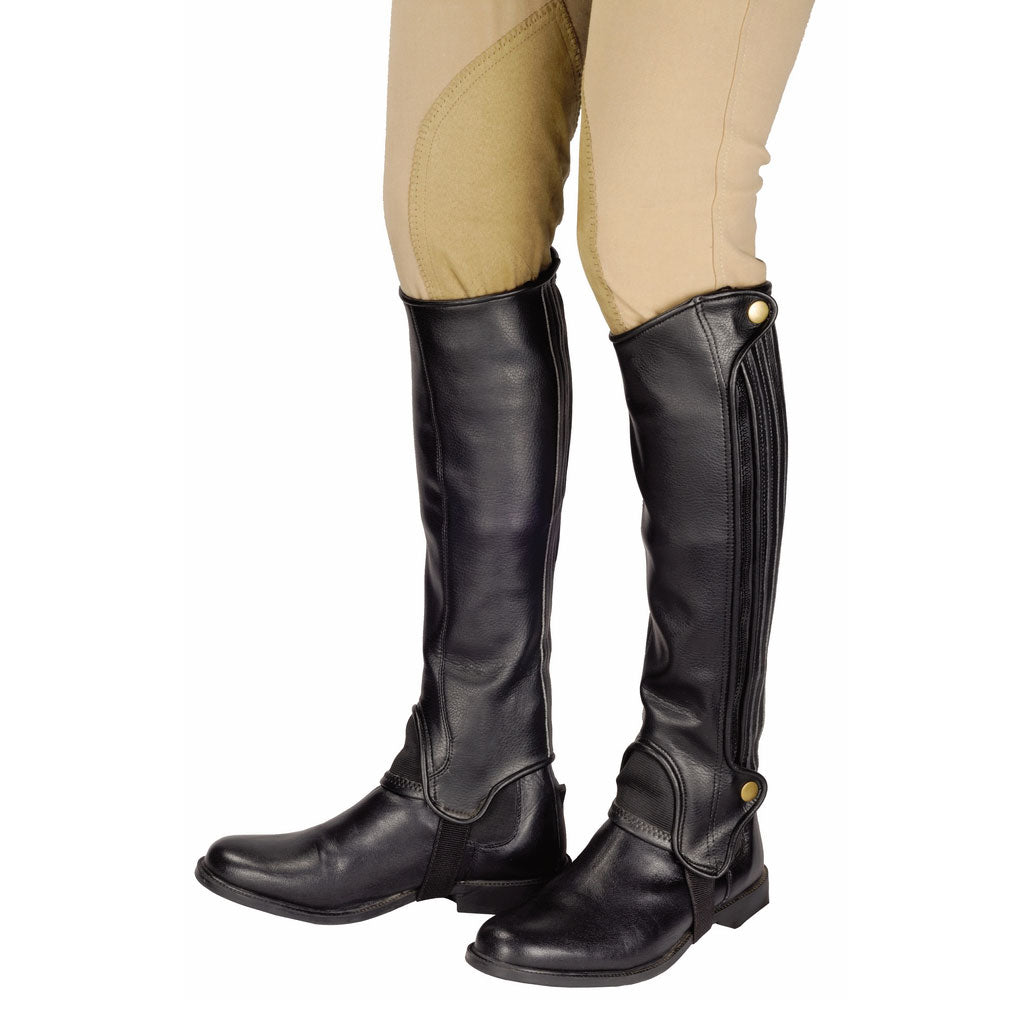 TuffRider Adult Grippy Grain Half Chaps Tall