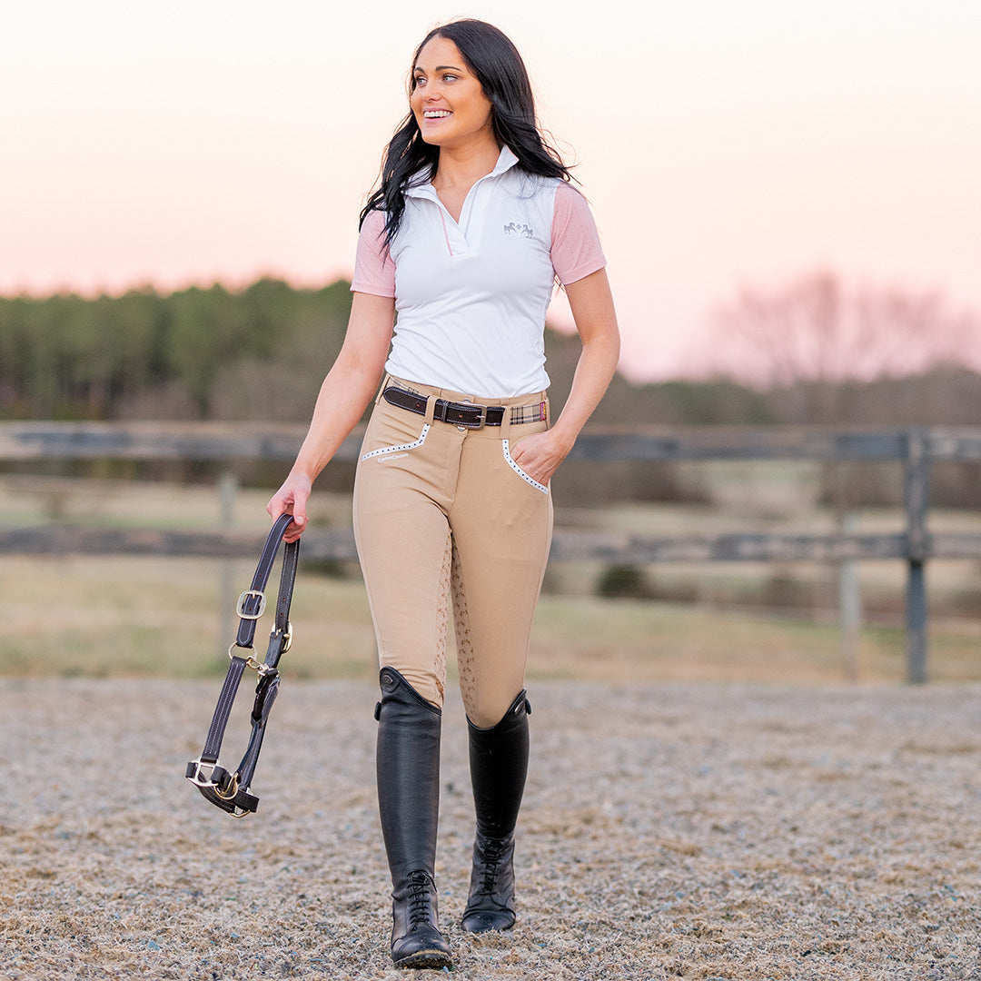 Equine Couture Ladies Magda Equicool Short Sleeve Show Shirt