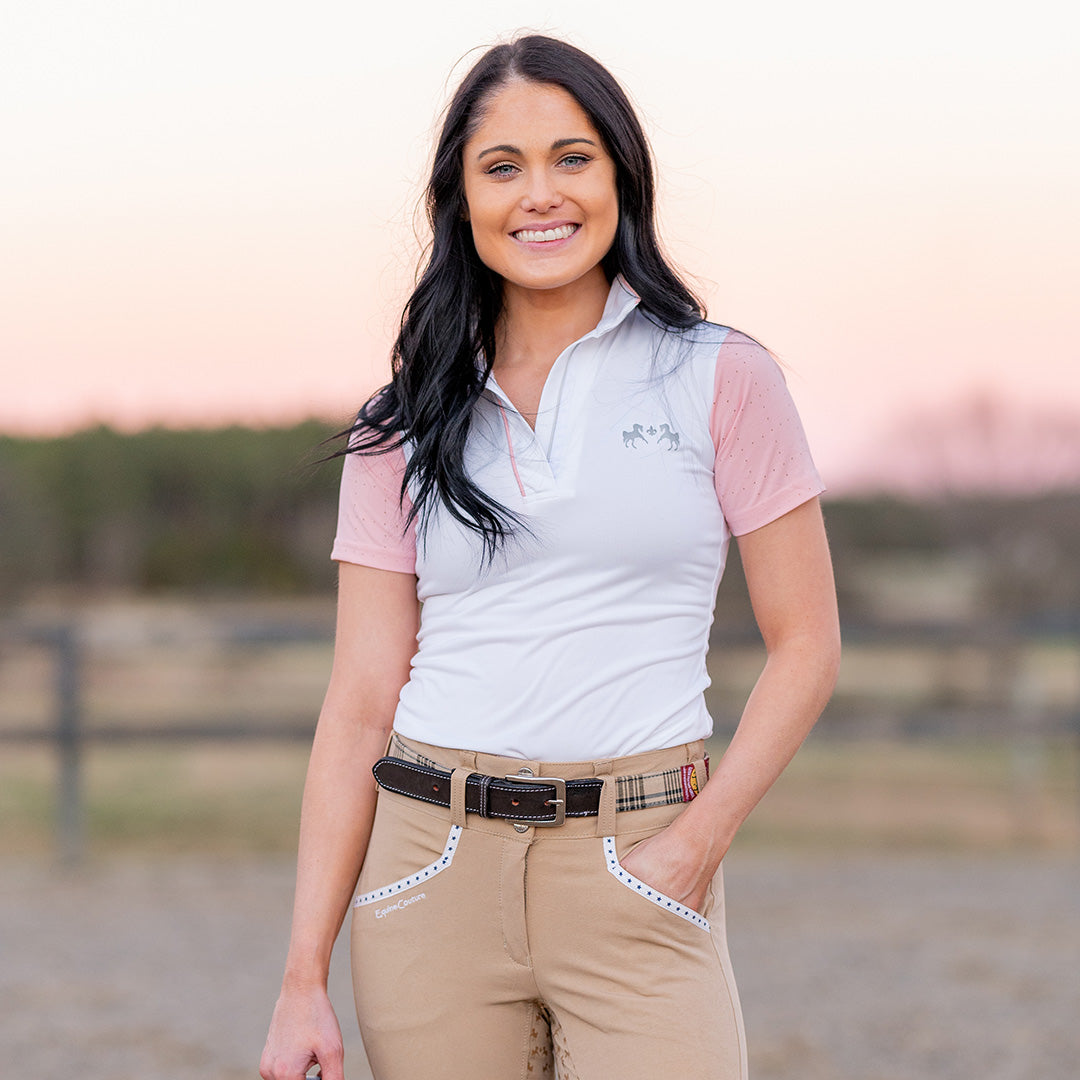 Equine Couture Ladies Magda Equicool Short Sleeve Show Shirt