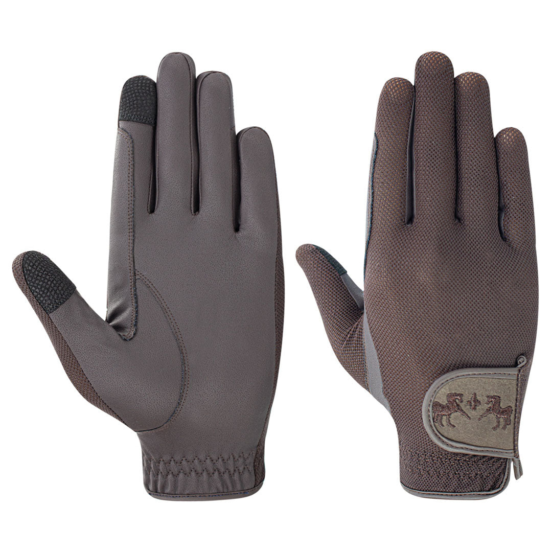 Equine Couture Aerocool Pull-On Touch Screen Riding Gloves