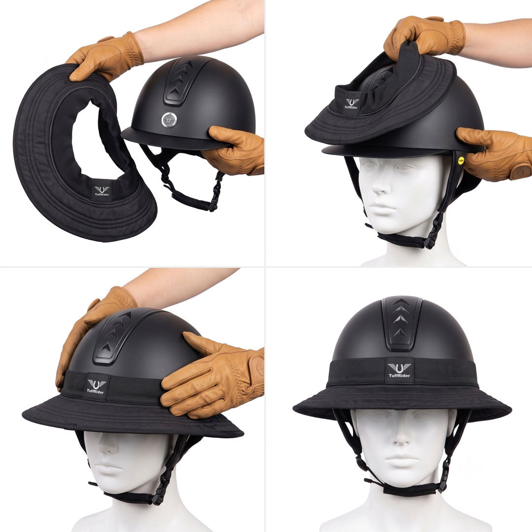 TuffRider 360 Sun Protection Riding Helmet Brim