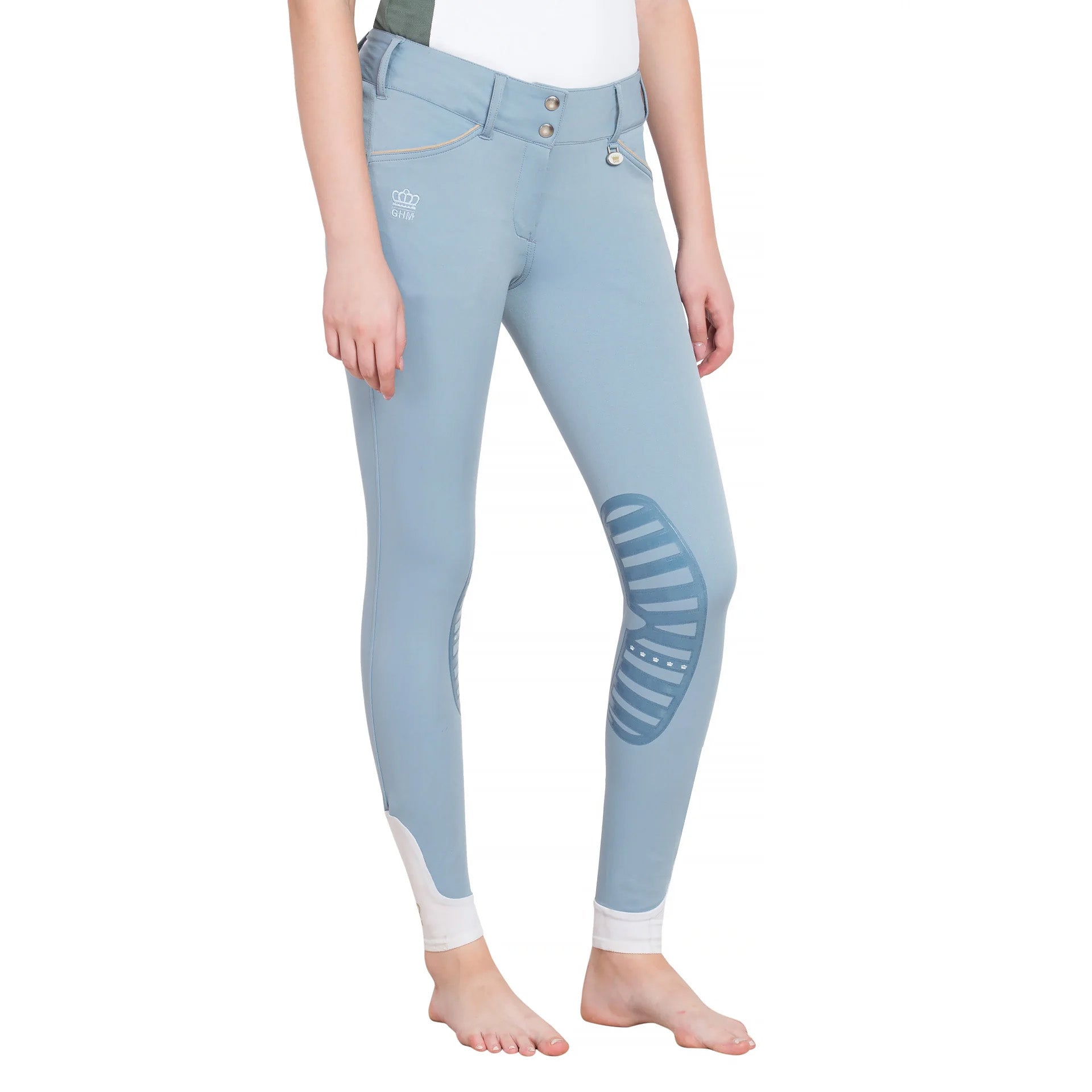 George H Morris Ladies Add Back Silicone Knee Patch Breeches