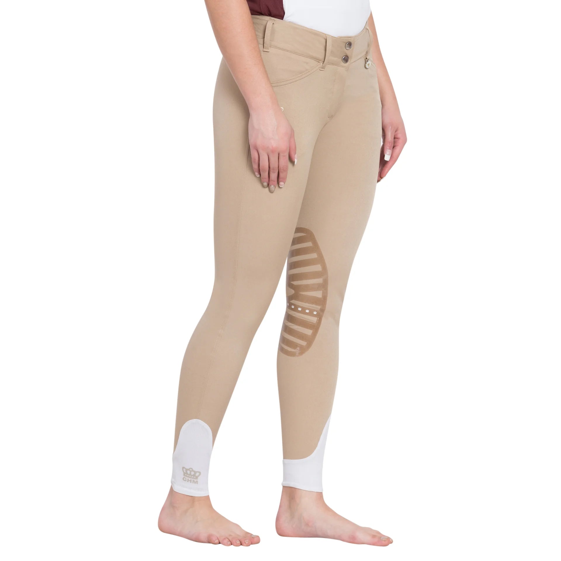 George H Morris Ladies Add Back Silicone Knee Patch Breeches