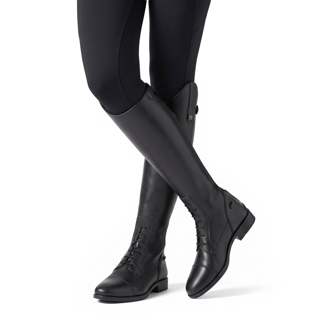 TuffRider Ladies Black DualFlex Vegan Leather Field Boots