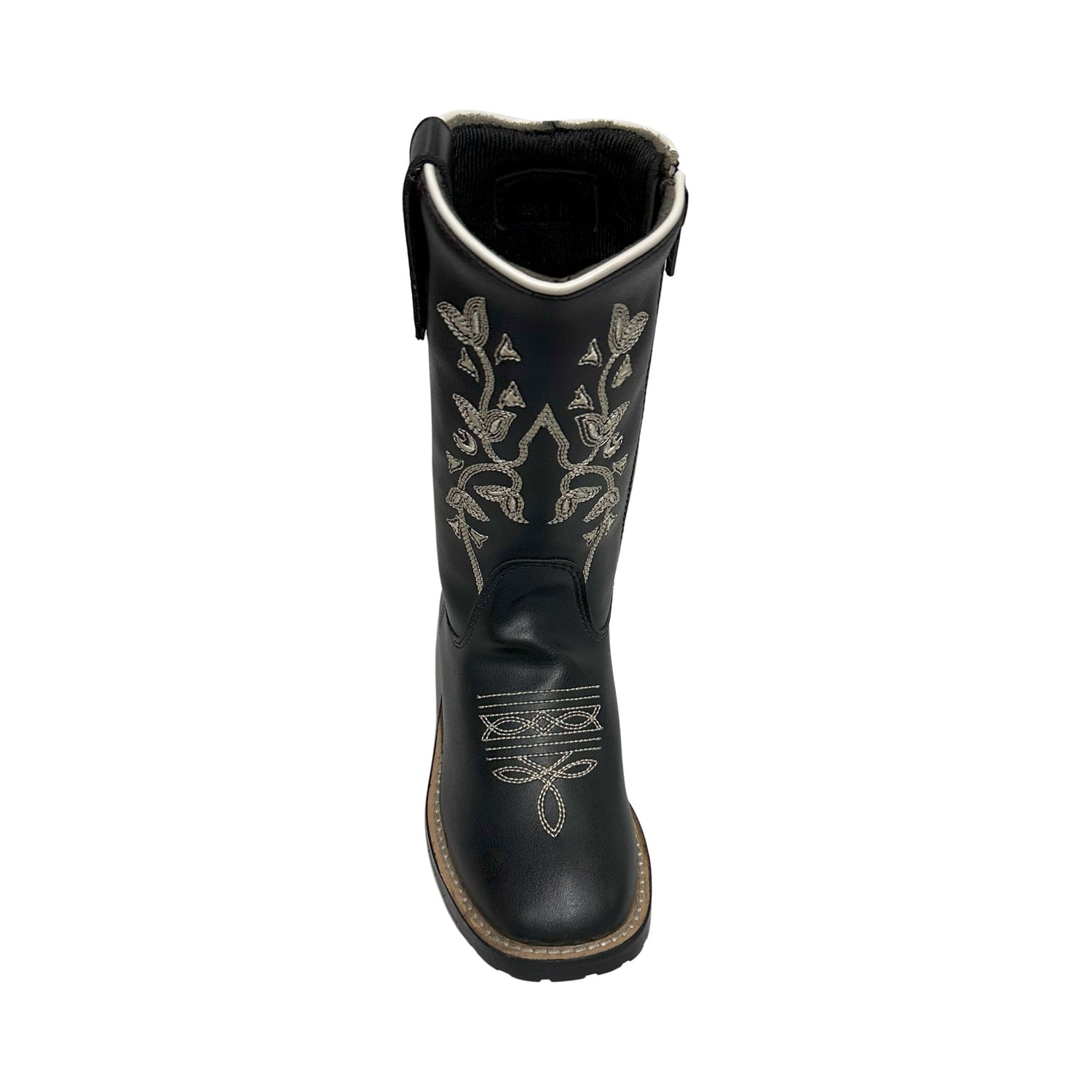 TuffRider Youth Black Floral Western Boot