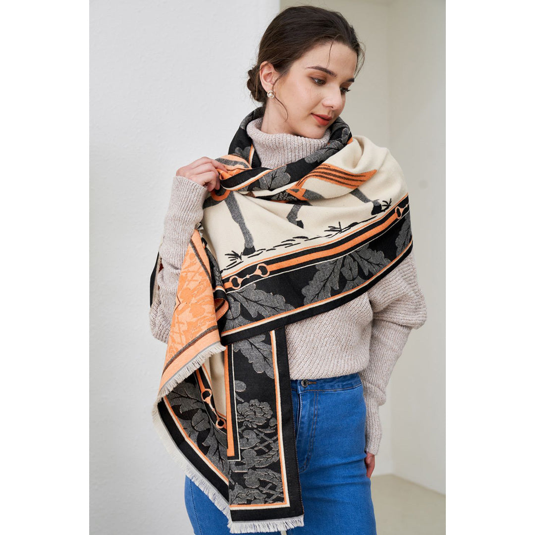 AWST Int'l Baroque Horses Acrylic Cashmere Scarf – Breeches.com