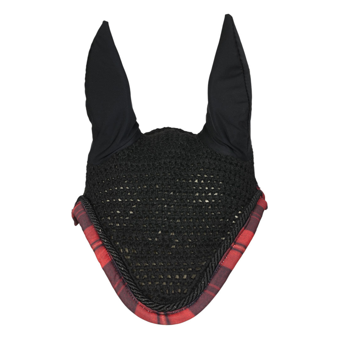 Dapplebay Holiday Plaid Fly Veil -RED