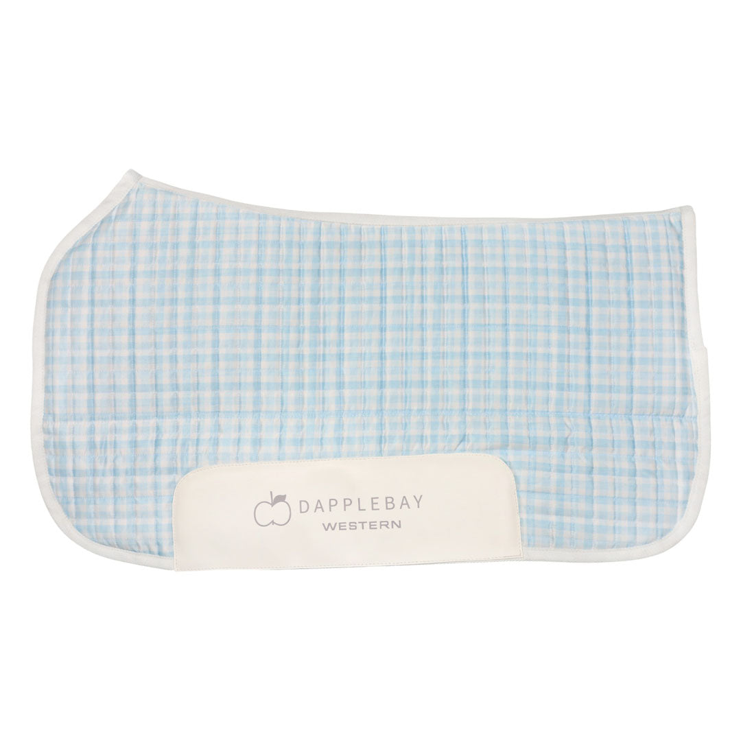 Dapplebay Gingham Western Saddle Pad - Breeches.com