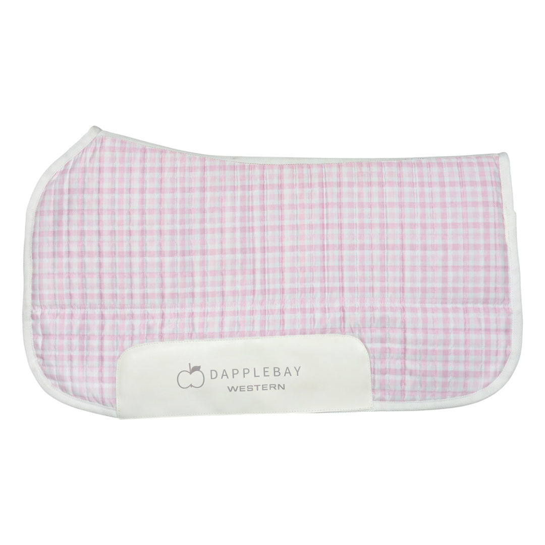 Dapplebay Gingham Western Saddle Pad - Breeches.com