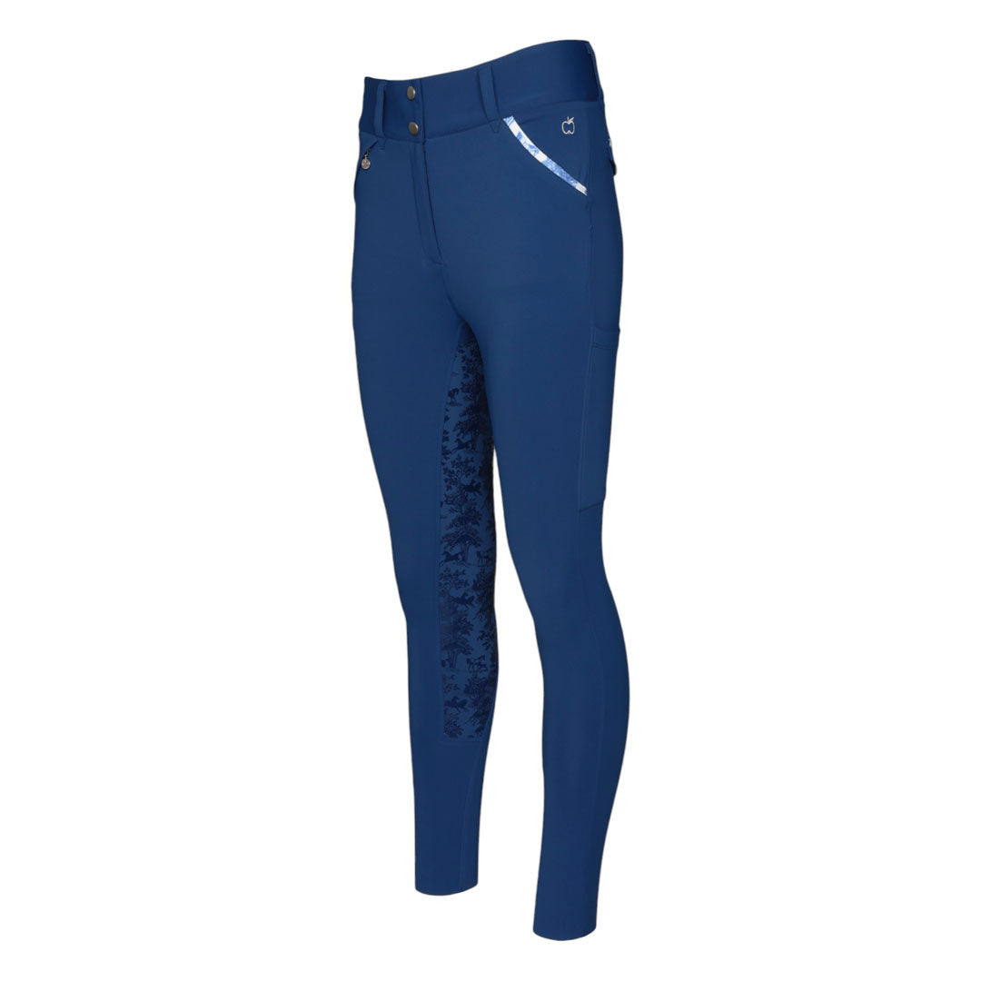 Dapplebay Equestrian Toile Compression Breeches-Navy