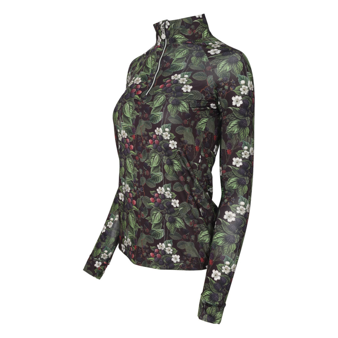Dapplebay Blackberry Daze 1/4 Zip Riding Top - JPC Equestrian.com