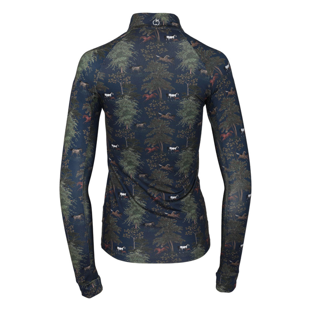 Dapplebay Autumn Toile 1/4 Zip Riding Top - JPC Equestrian.com