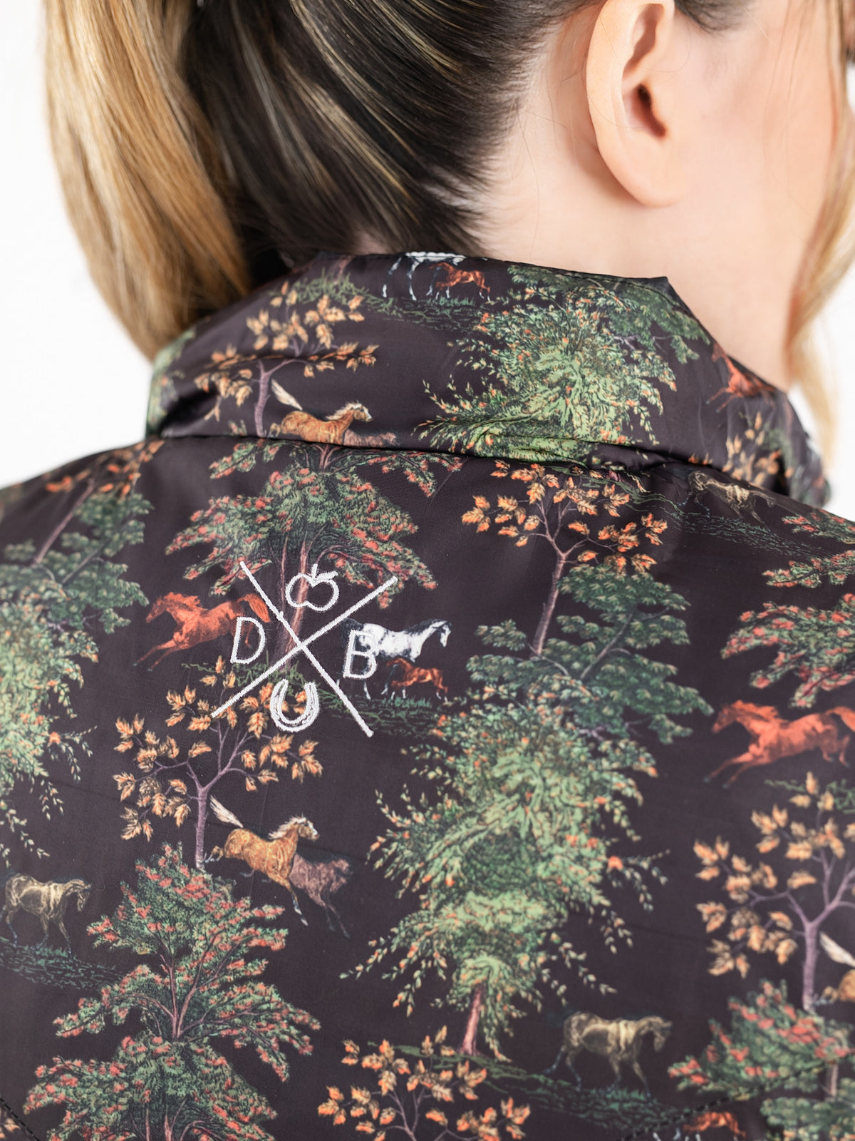 Dapplebay Lady Reversible Quilted Vest - Black