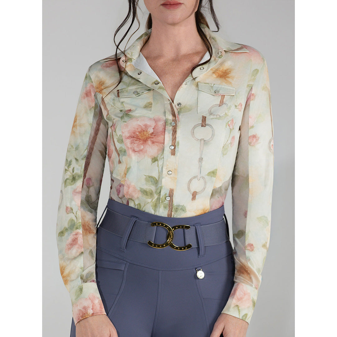 Dapplebay Vintage Floral Western Riding Top