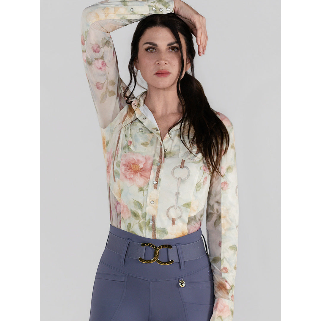 Dapplebay Vintage Floral Western Riding Top