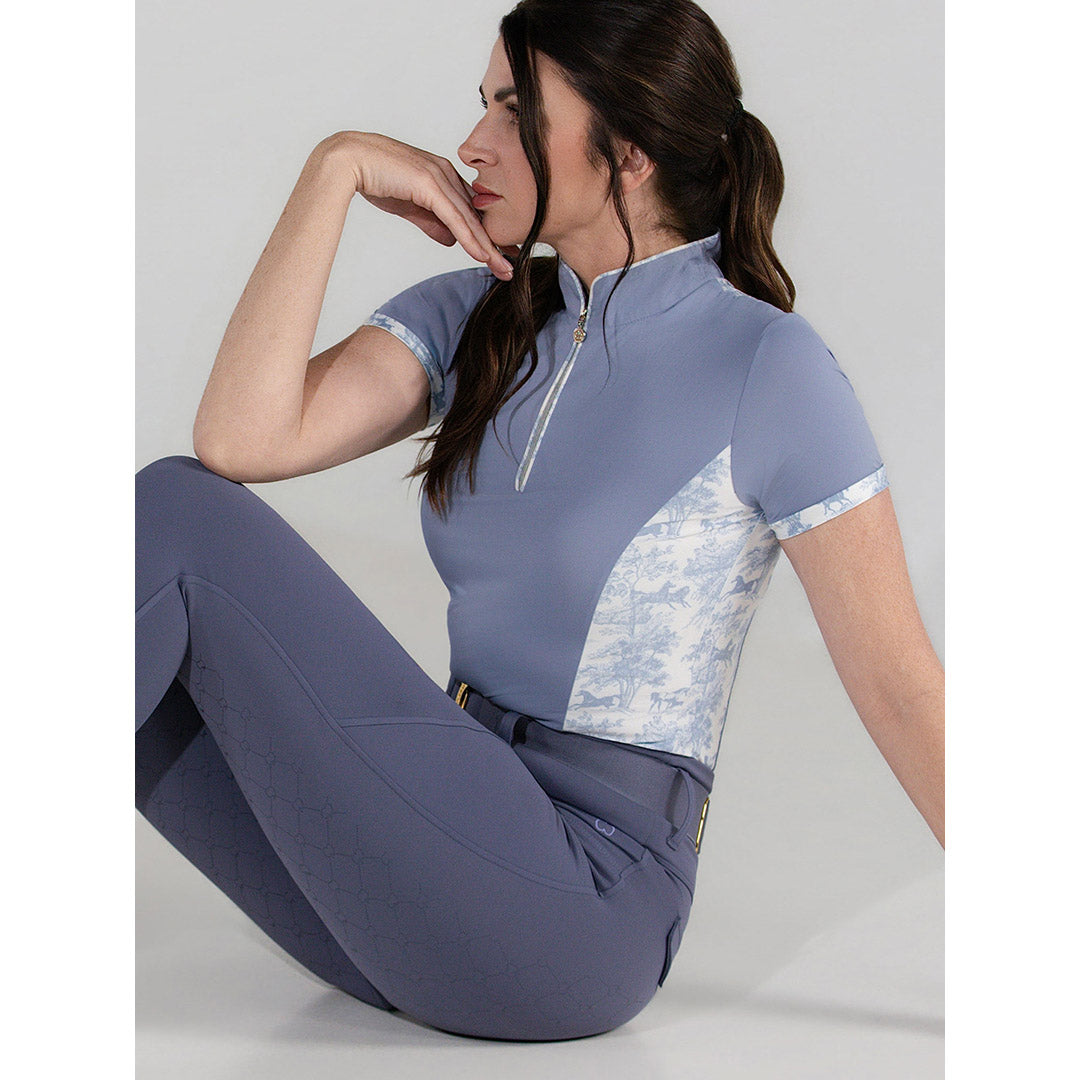 Dapplebay Grace 1/4 Zip SS Riding Top-Moonrise