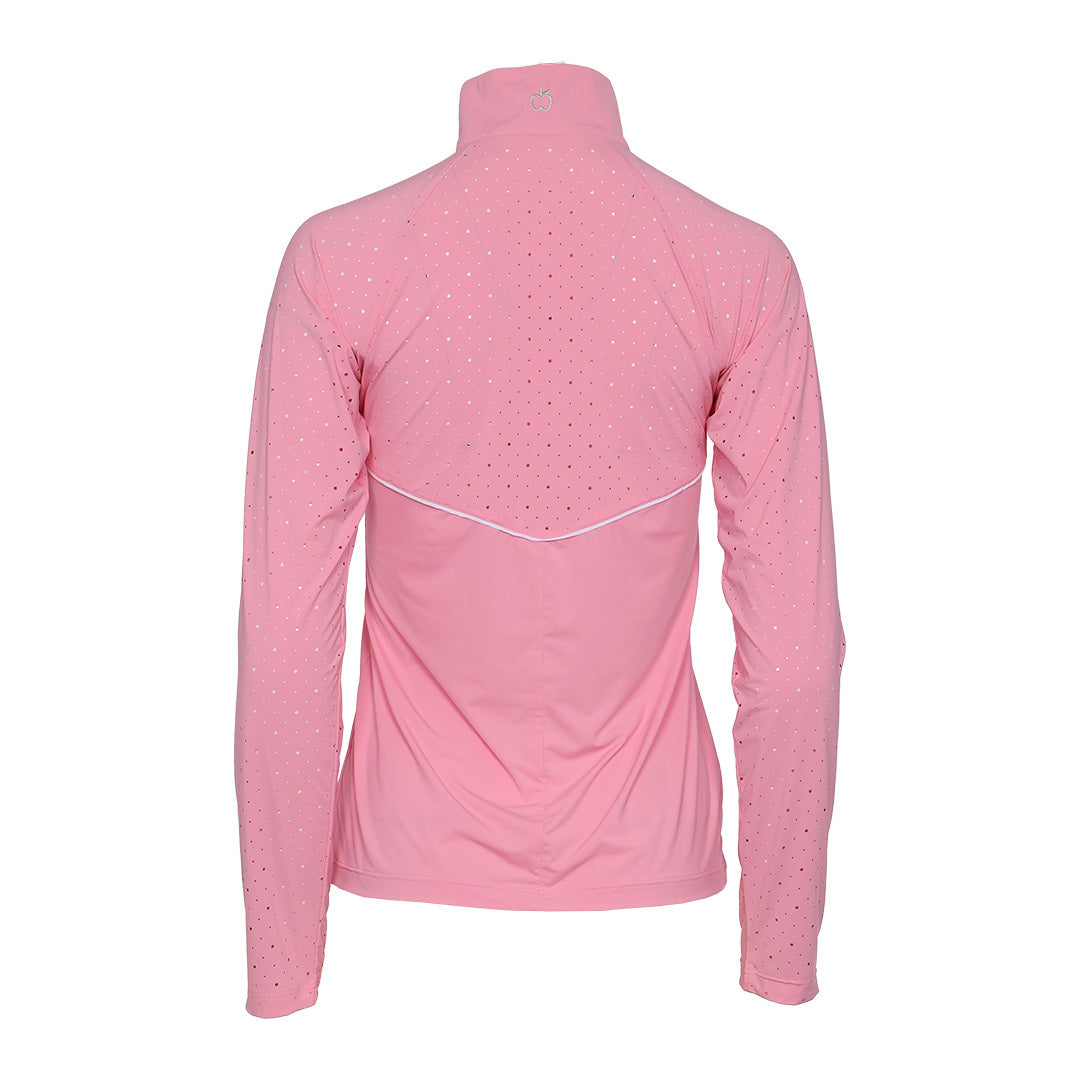 Dapplebay Lady 1/4 Zip Aircut LS Riding Top-Ballet Pink