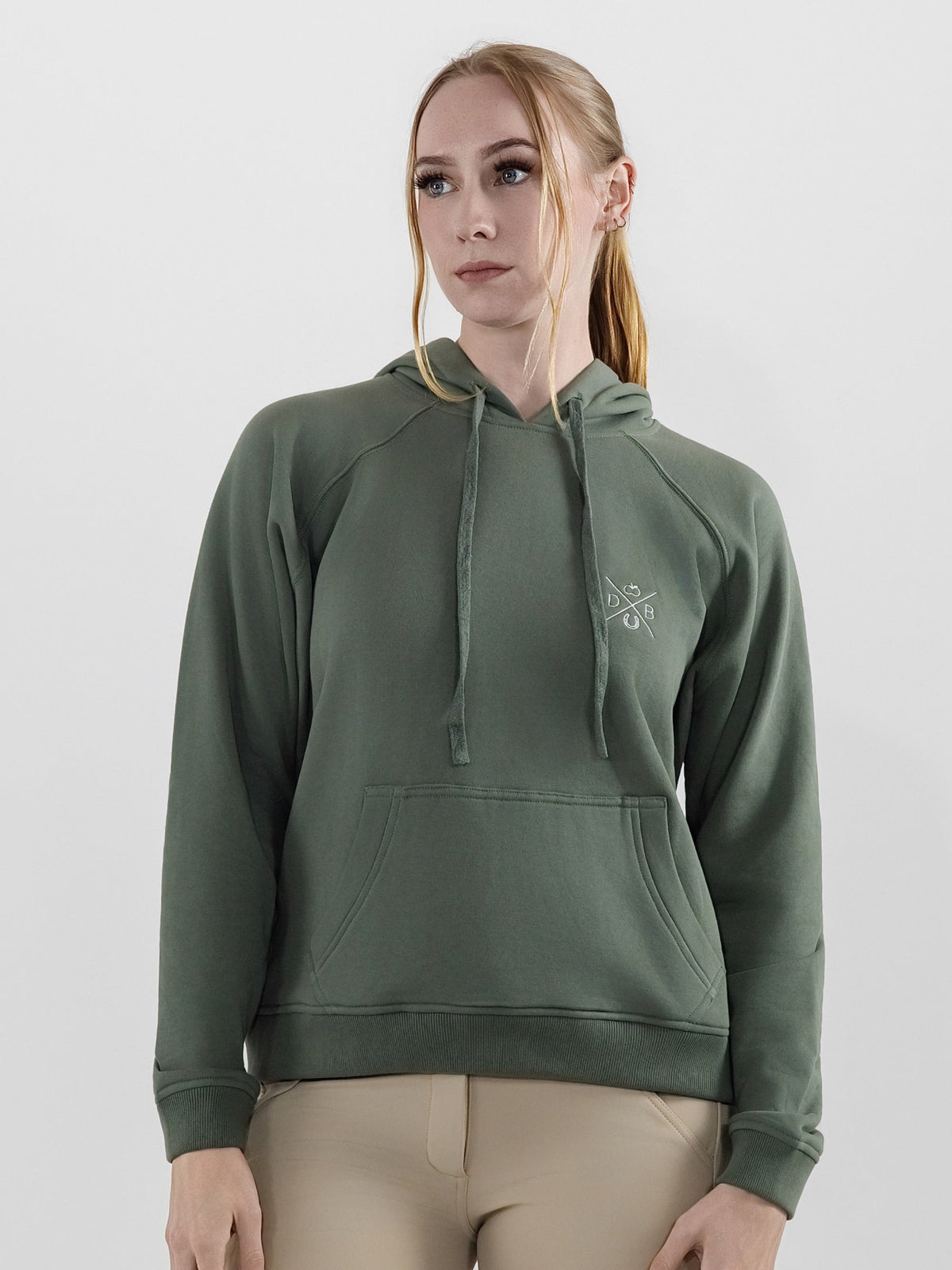 Dapplebay Palm Trees & Horse Shows Hoodie-Rosemary