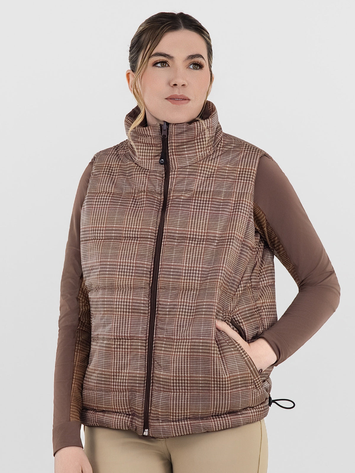 Dapplebay Reversible Puffer Vest-Chocolate