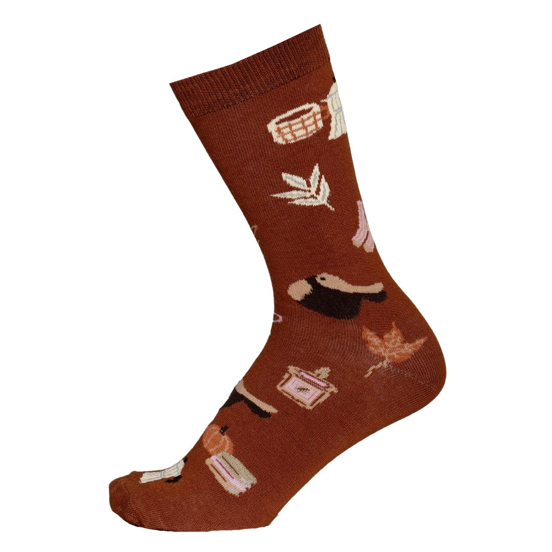 Dapplebay Horse Girl Fall Crew Socks
