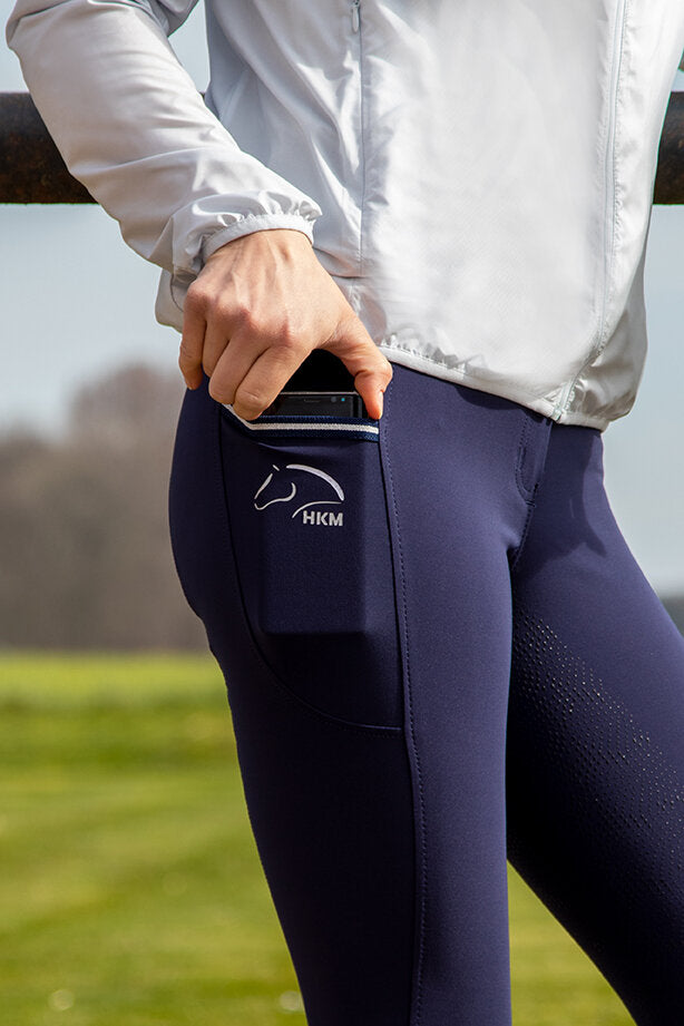 HKM Comfort- Style Silicone Full Seat Riding Breeches - Breeches.com