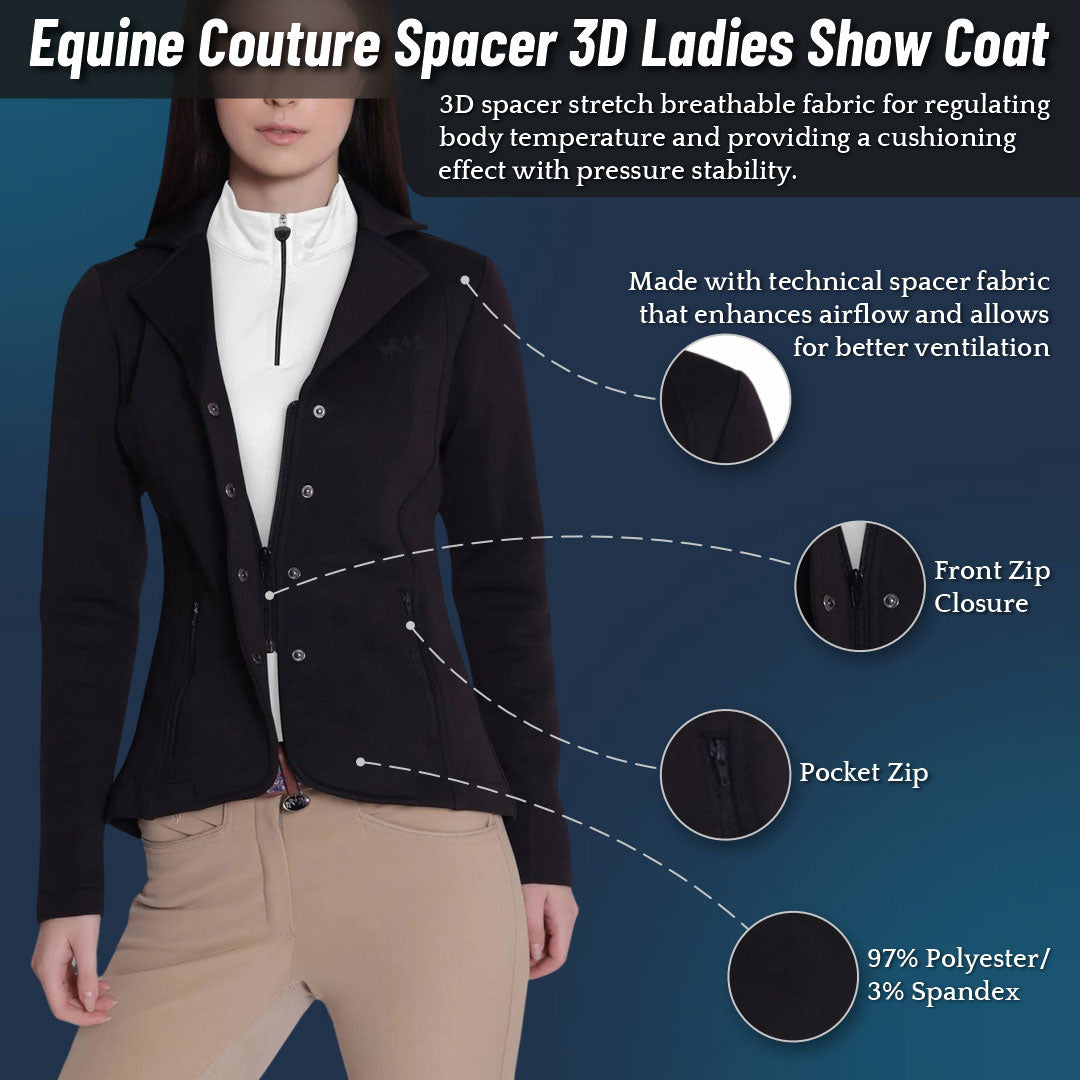 Equine Couture Spacer 3D Ladies Show Coat