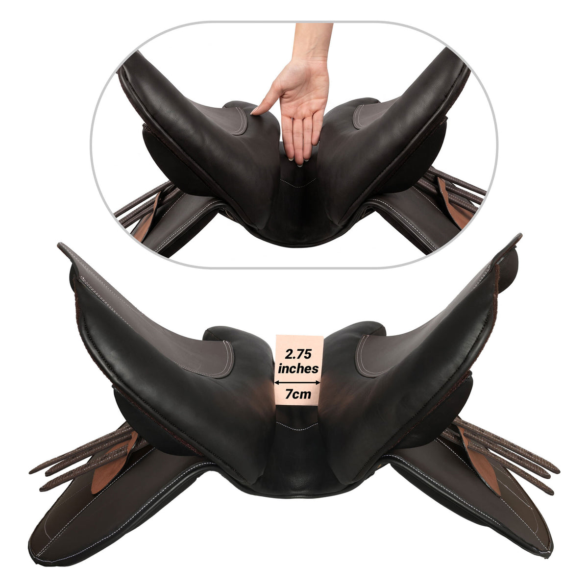 Henri de Rivel Millennium Covered Close Contact Saddle