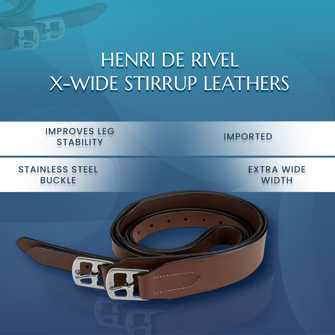 Henri de Rivel X-Wide Stirrup Leathers