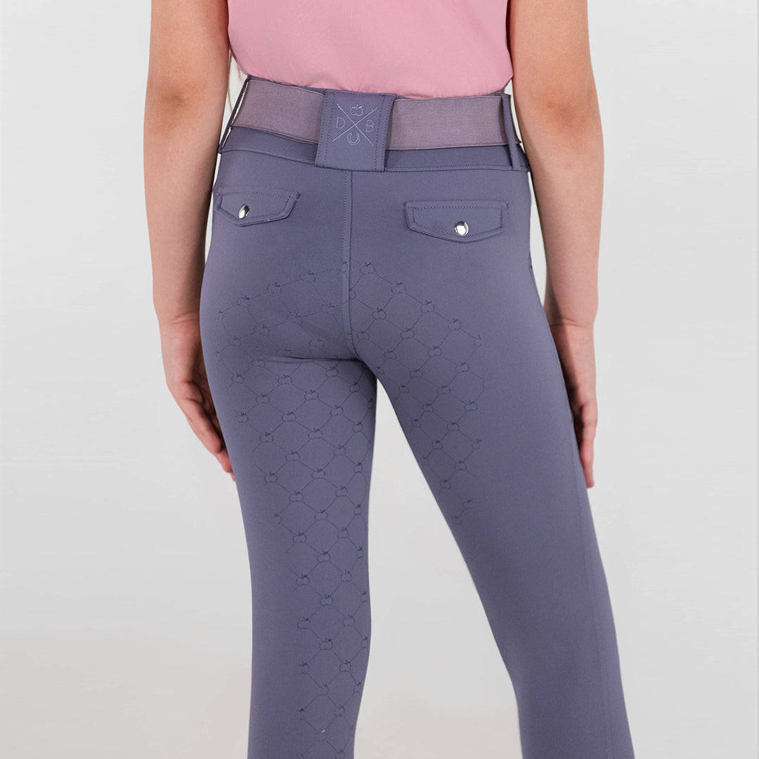 Dapplebay Kids Essential Silicone Full Seat Tights-Purple Dusk