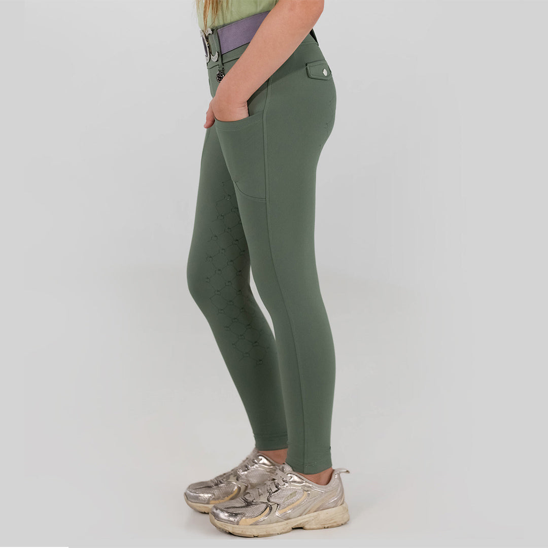 Dapplebay Kids Essential Silicone Full Seat Tights-Rosemary