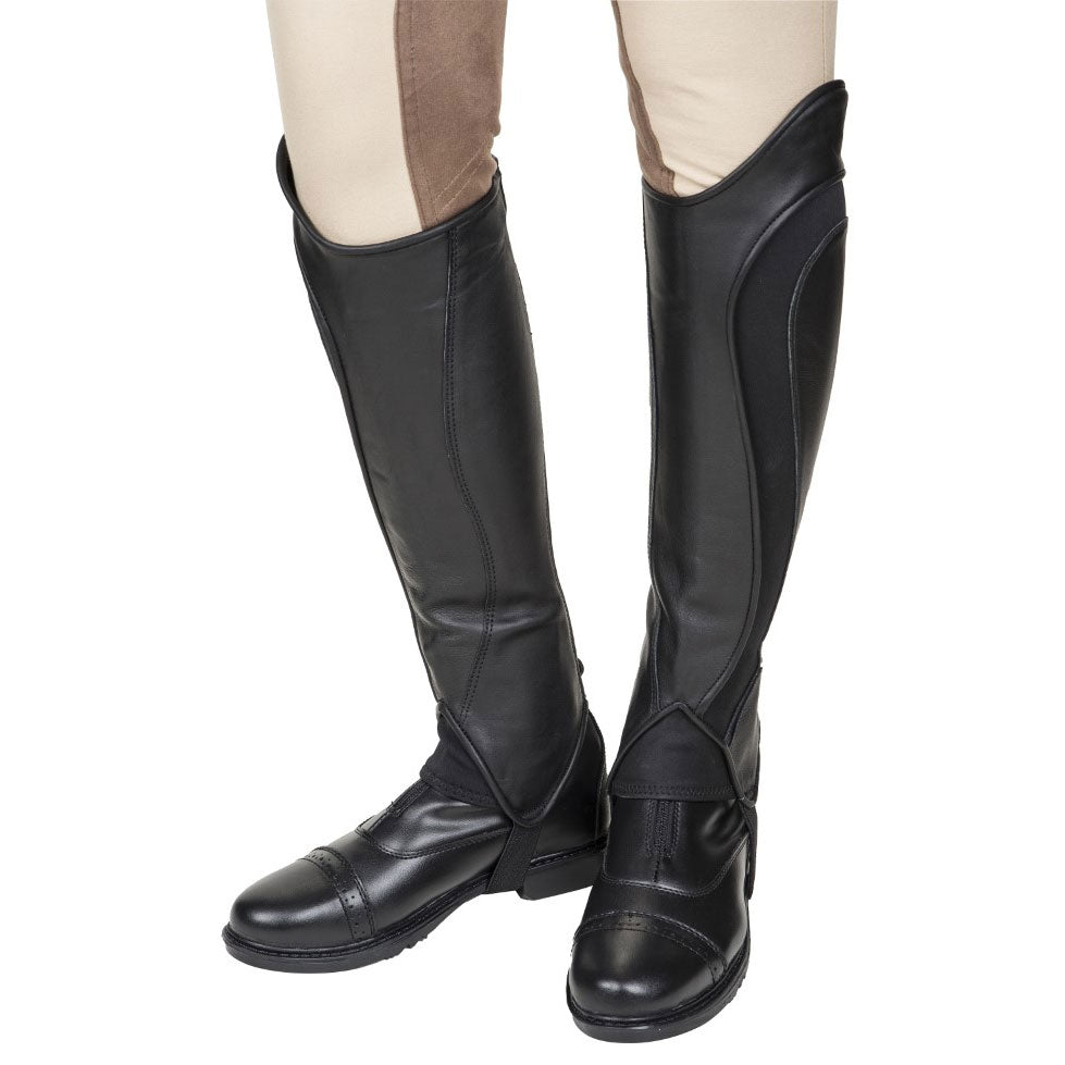 TuffRider Ladies Derby Leather Half Chaps - Breeches.com