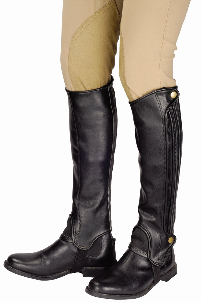 Leather half chaps mens discount