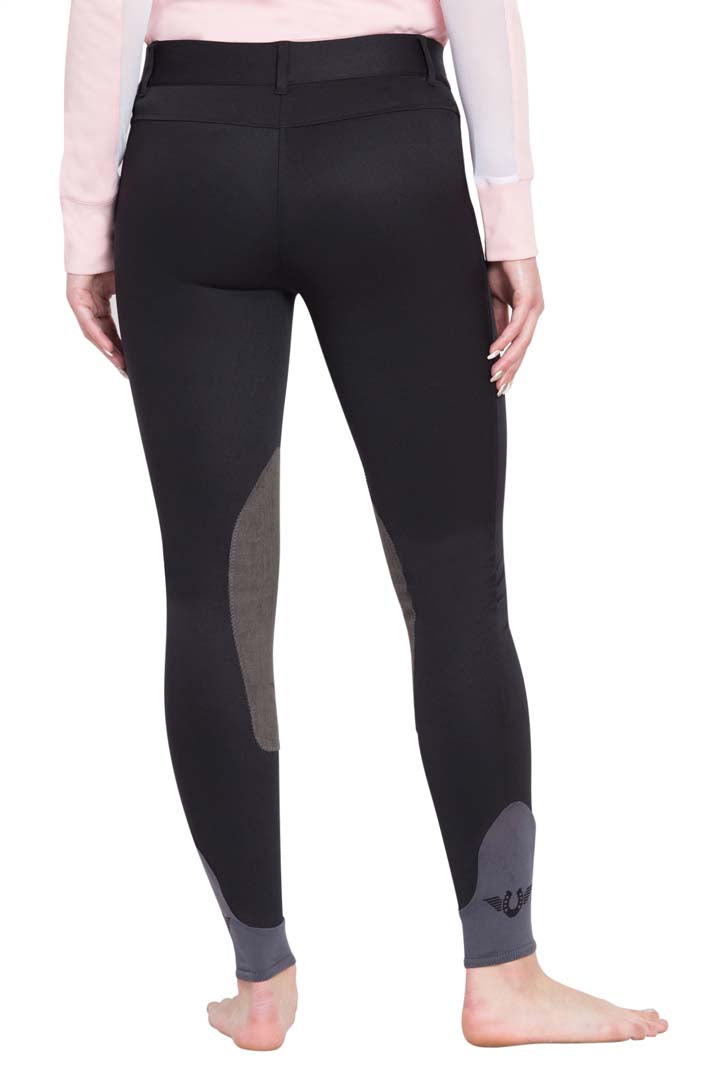 TuffRider Ladies Sydney Knee Patch Breeches w/ Contoured sock bottom (CSB) - Breeches.com