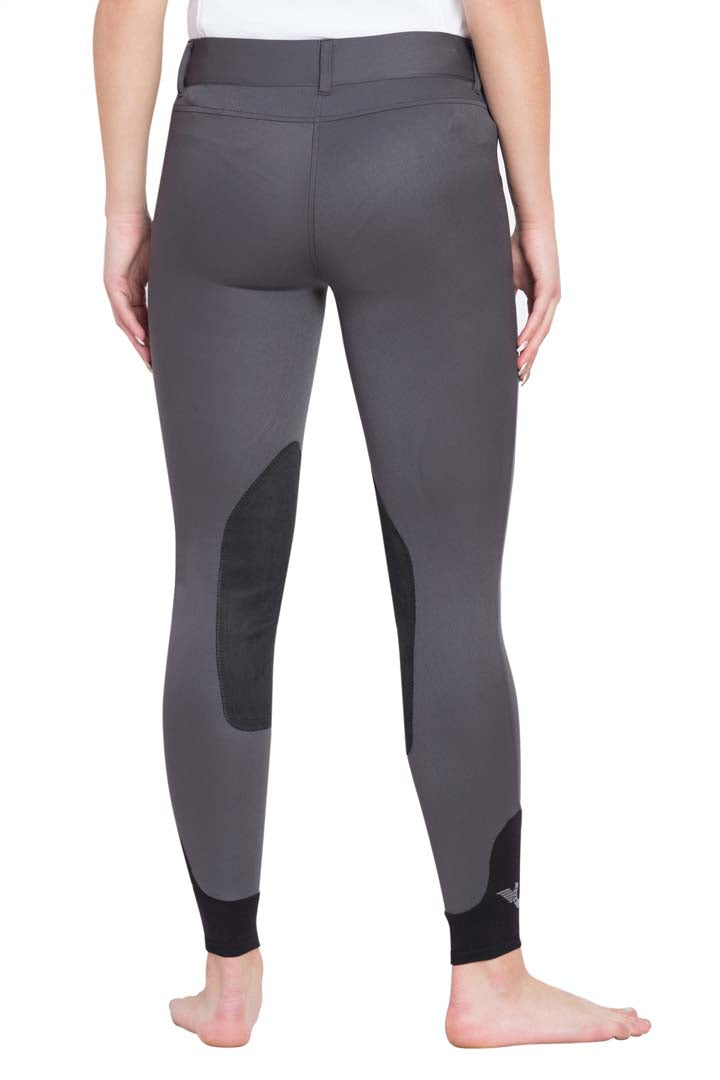 TuffRider Ladies Sydney Knee Patch Breeches w/ Contoured sock bottom (CSB) - Breeches.com