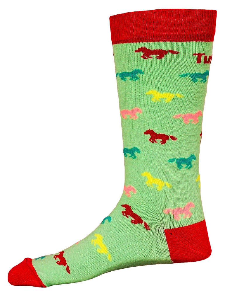 TuffRider Neon Pony Kids Socks - Breeches.com
