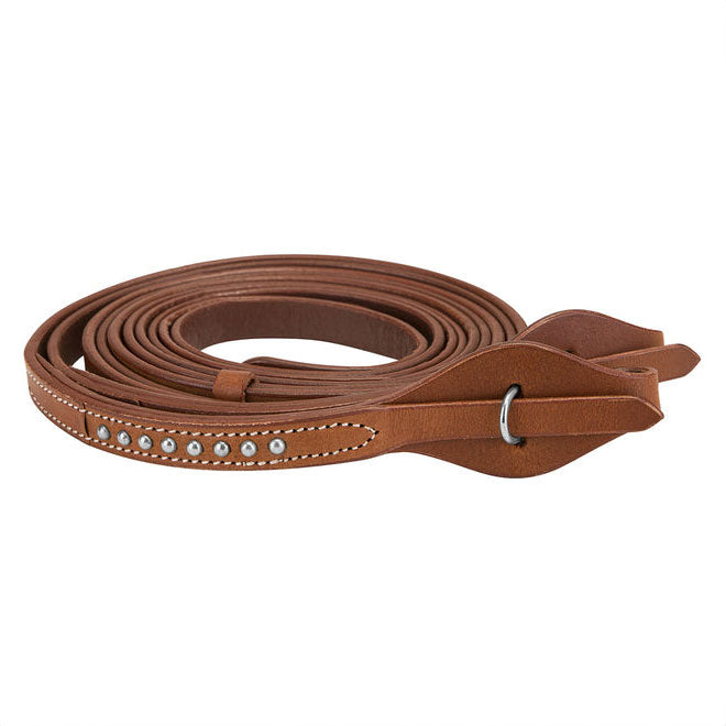 TuffRider Western Split Reins With Silver Dots - Breeches.com