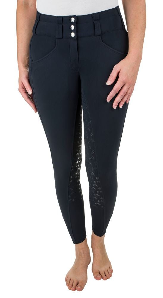 Athena -- Women's Nylon Fleece Leggings -- Black