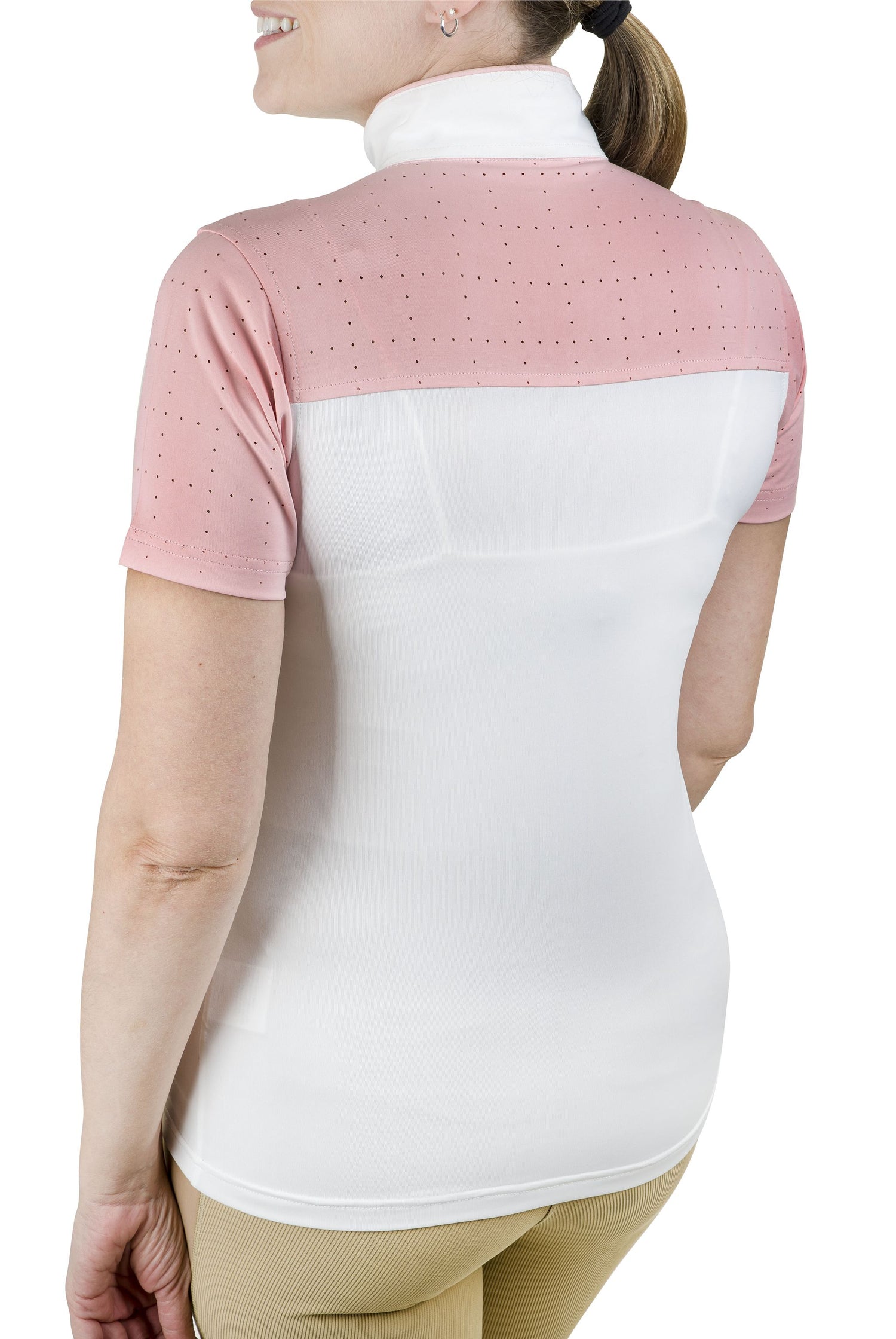 Equine Couture Ladies Magda Equicool Short Sleeve Show Shirt - Breeches.com