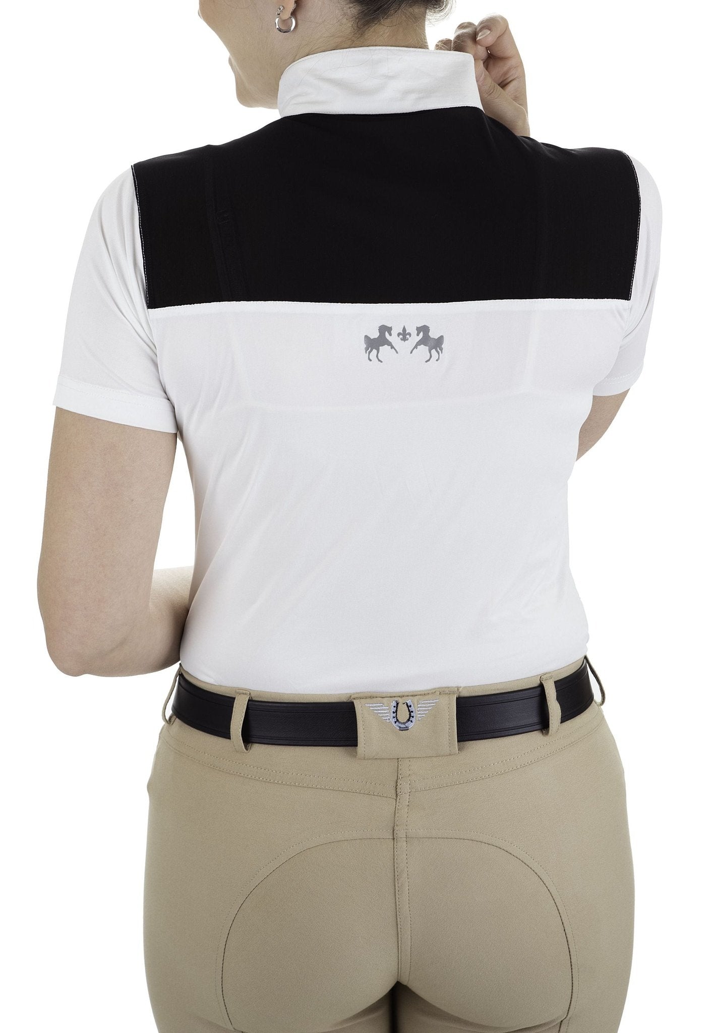 Equine Couture Ladies Nicolette Equicool Short Sleeve Show Shirt - Breeches.com