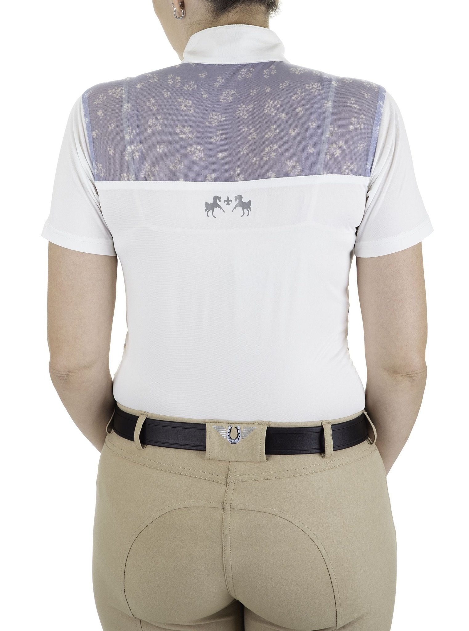 Equine Couture Ladies Nicolette Equicool Short Sleeve Show Shirt - Breeches.com