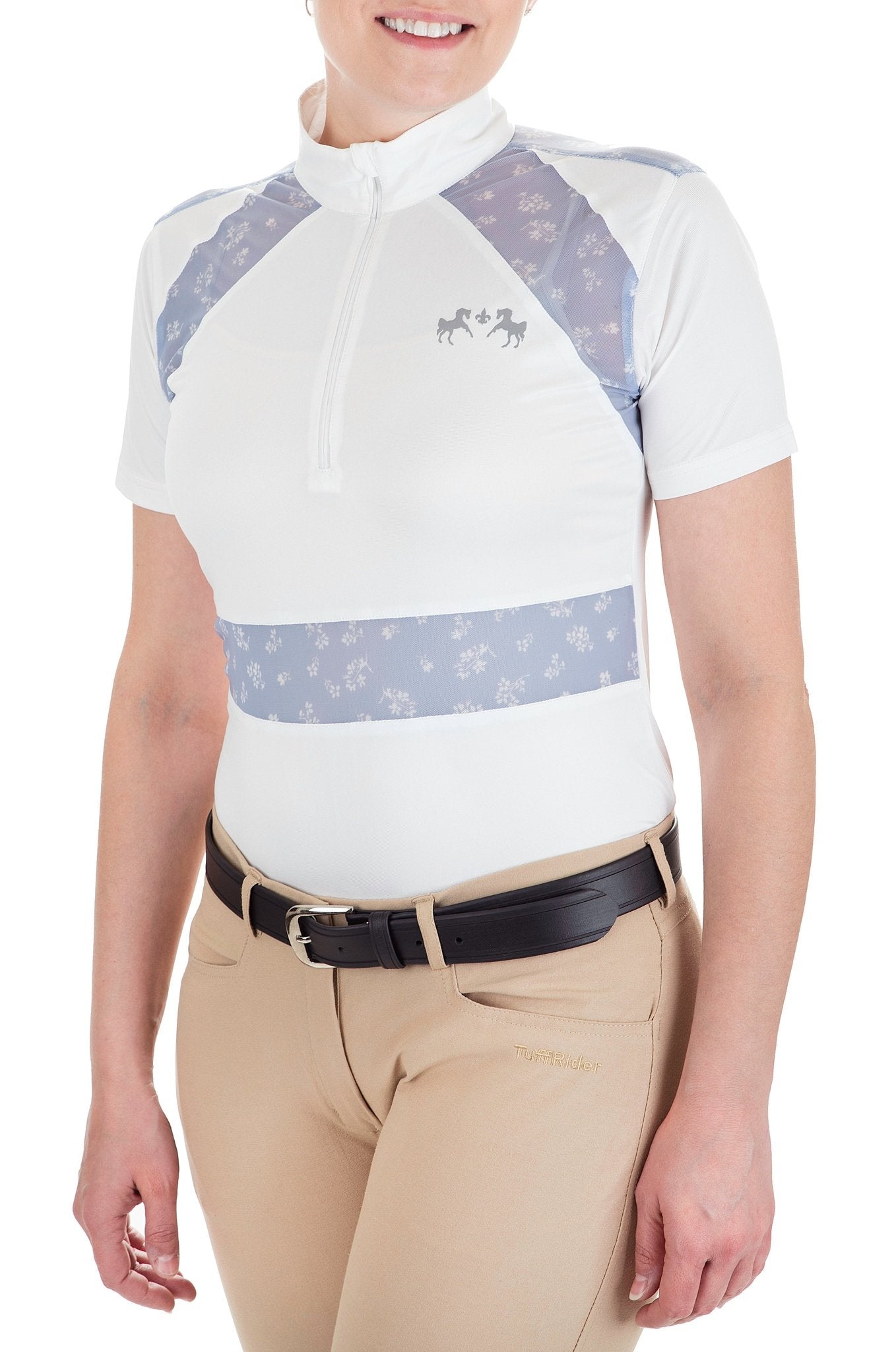 Equine Couture Ladies Nicolette Equicool Short Sleeve Show Shirt - Breeches.com