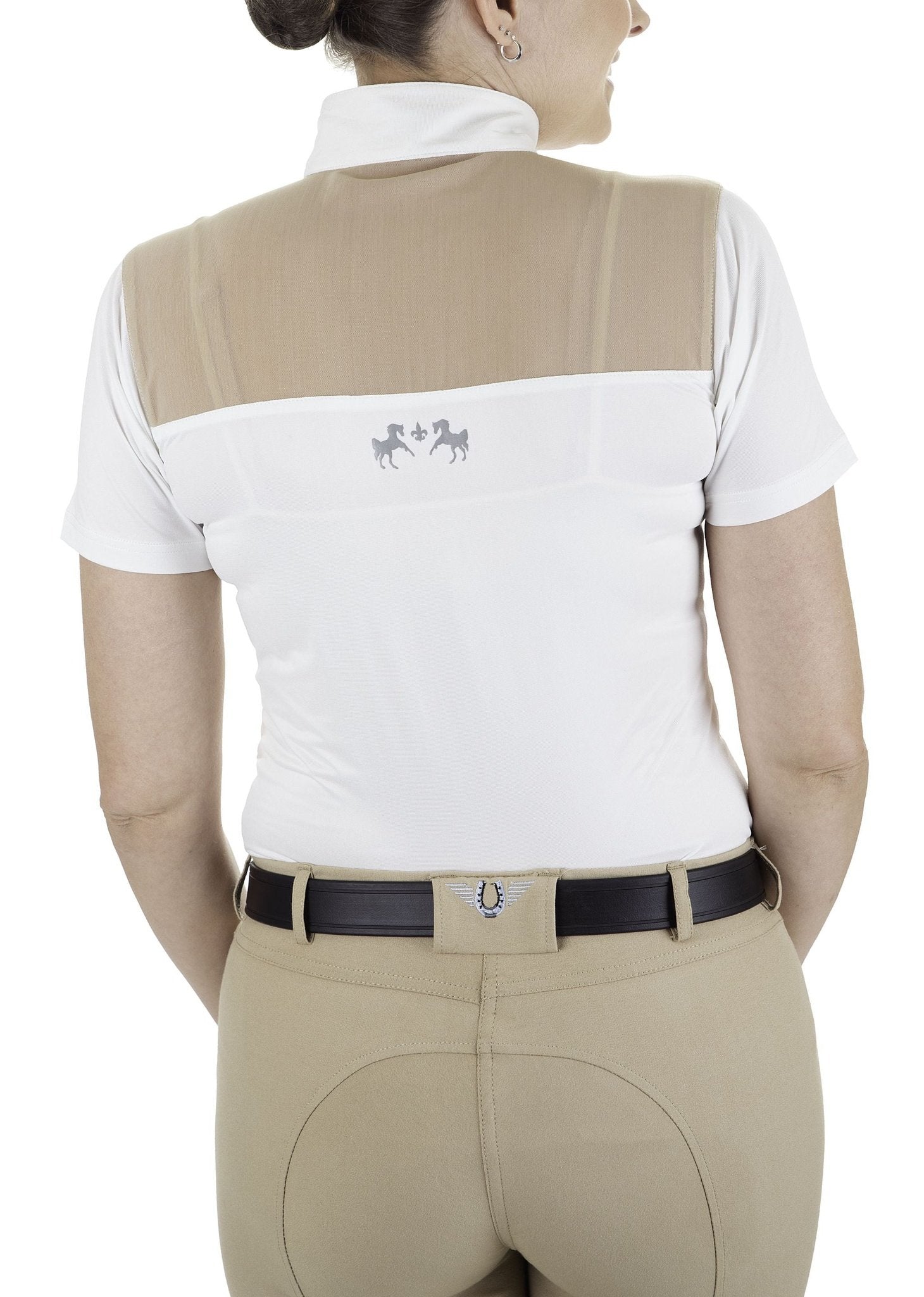 Equine Couture Ladies Nicolette Equicool Short Sleeve Show Shirt - Breeches.com