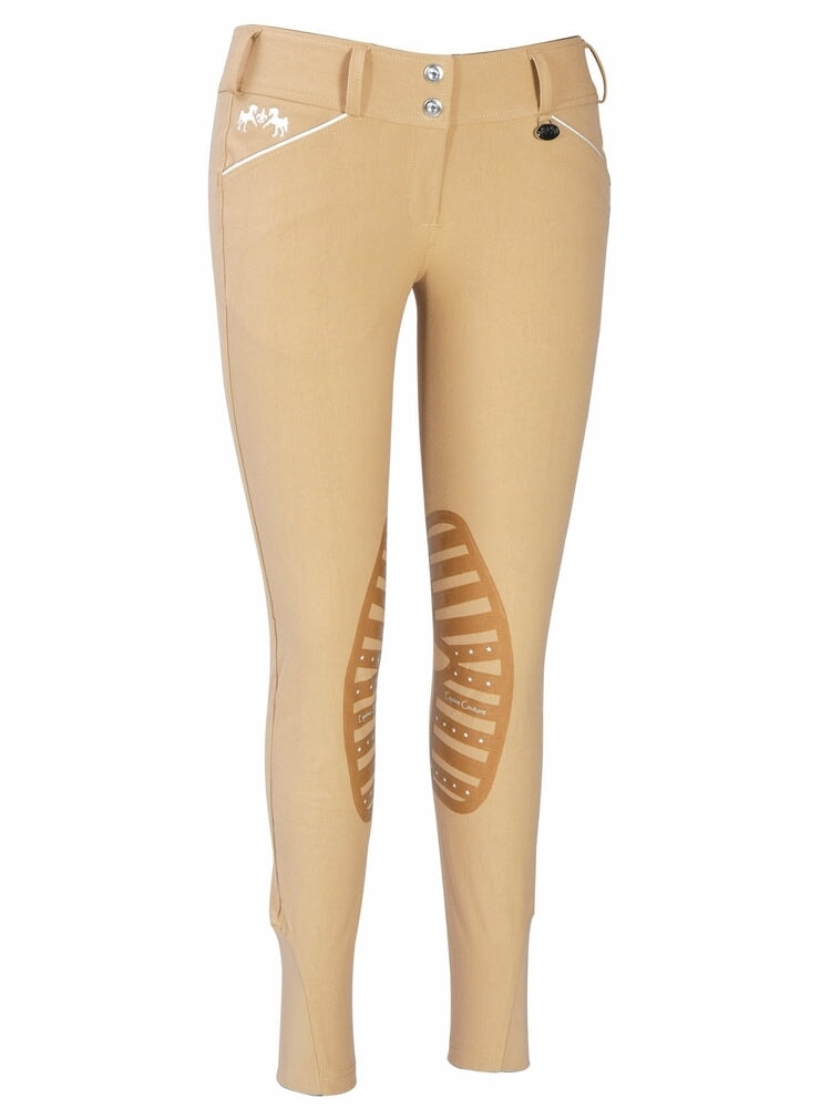 Equine Couture Ladies Brittni Silicone Knee Patch Breeches - Breeches.com