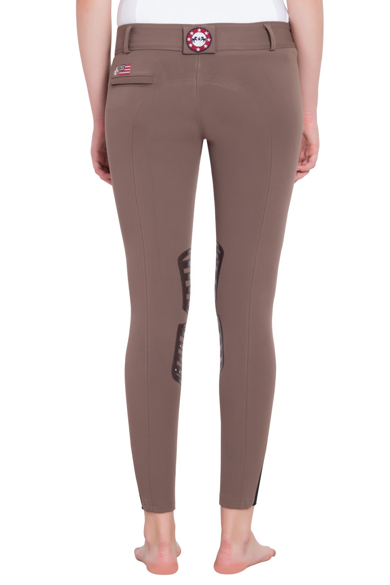 Equine Couture Ladies Brittni Silicone Knee Patch Breeches - Breeches.com