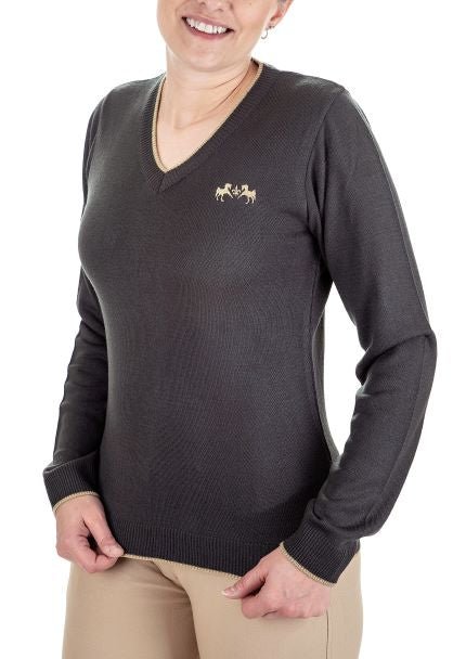 Equine Couture Morgan V-Neck Sweater - Breeches.com