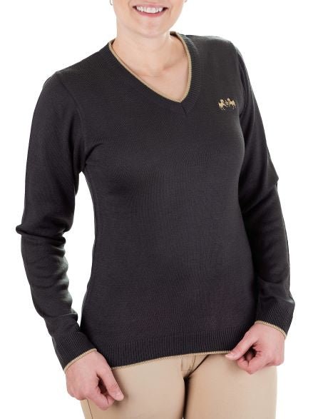 Equine Couture Morgan V-Neck Sweater - Breeches.com